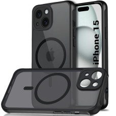 TheGiftKart Ultra-Hybrid Shockproof Back Cover Case for iPhone 15 | Compatible with MagSafe | Camera Protection Bump | Hard Back Cover Case for iPhone 15 (PC & TPU, Smoked Matte Back, Black Sides) TheGiftKart Ultra-Hybrid Shockproof Back Cover Case for iPhone 15 | Compatible with MagSafe | Camera Protection Bump | Hard Back Cover Case for iPhone 15 (PC & TPU, Smoked Matte Back, Black Sides)