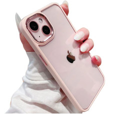 mobistyle Hybrid PC+TPU Soft Grip, Enhanced Metal Camera Guard Back Cover Case Compatible for iPhone 13 & iPhone 14 (Pink) mobistyle Hybrid PC+TPU Soft Grip, Enhanced Metal Camera Guard Back Cover Case Compatible for iPhone 13 & iPhone 14 (Pink)