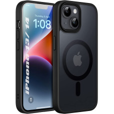 Enflamo Polycarbonate Matte Back Cover Case Compatible With Mag-Safe Designed For iPhone 14 & iPhone 13|Ultra Hybrid Camera Bump Protection (Black) Enflamo Polycarbonate Matte Back Cover Case Compatible With Mag-Safe Designed For iPhone 14 & iPhone 13|Ultra Hybrid Camera Bump Protection (Black)
