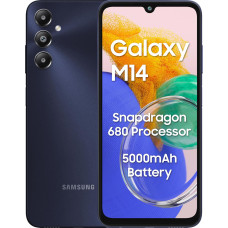 Samsung Galaxy M14 4G (Sapphire Blue,4GB,64GB) | 50MP Triple Cam | 5000mAh Battery | Snapdragon 680 Processor | 2 Gen. OS Upgrade & 4 Year Security Update | 8GB RAM with RAM Plus | Without Charger
