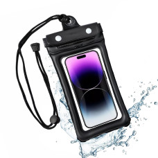 Humble Universal Waterproof Pouch with HD Clarity, Floating Design, Triple-Layer Locking System, and Hands-Free Lanyard – Perfect for Swimming, Boating, Pool, Beach – Fits Smartphones up to 6.9"–Black Humble Universal Waterproof Pouch with HD Clarity, Floating Design, Triple-Layer Locking System, and Hands-Free Lanyard – Perfect for Swimming, Boating, Pool, Beach – Fits Smartphones up to 6.9"–Black