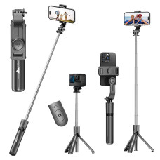 WeCool Bluetooth Extendable Selfie Sticks with Wireless Remote and Tripod Stand, 3-in-1 Multifunctional Selfie Stick with Tripod Stand Compatible with iPhone/OnePlus/Samsung/Oppo/Vivo and All Phones